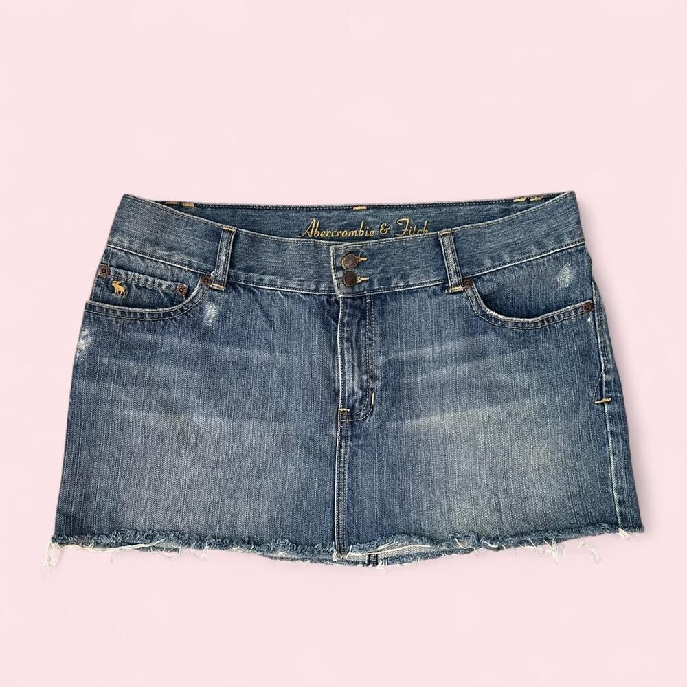 Abercrombie-fitch Women's Blue and Navy Skirt